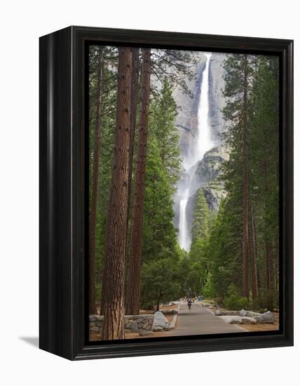 Upper and Lower Yosemite Falls. Yosemite National Park, CA-Jamie & Judy Wild-Framed Premier Image Canvas