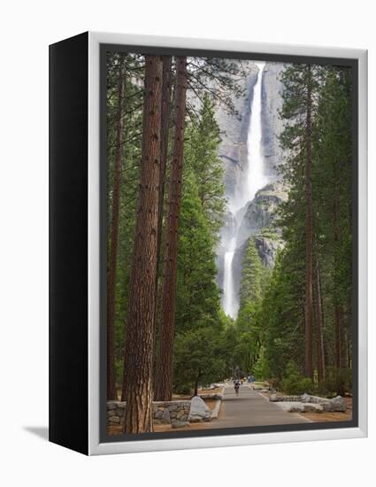 Upper and Lower Yosemite Falls. Yosemite National Park, CA-Jamie & Judy Wild-Framed Premier Image Canvas