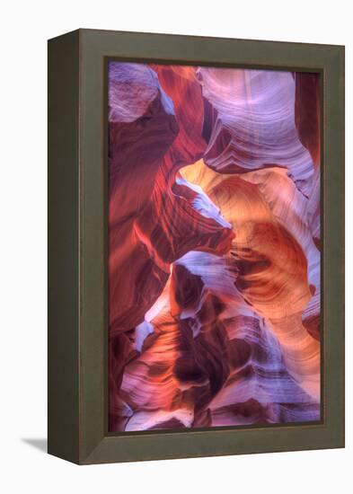 Upper Antelope Canyon Abstract Design, Arizona-Vincent James-Framed Premier Image Canvas