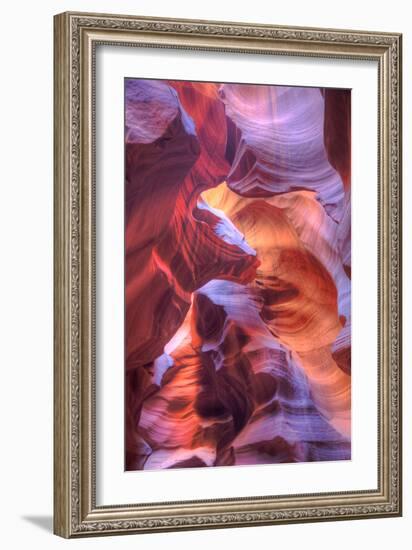 Upper Antelope Canyon Abstract Design, Arizona-Vincent James-Framed Photographic Print