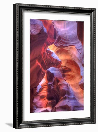 Upper Antelope Canyon Abstract Design, Arizona-Vincent James-Framed Photographic Print