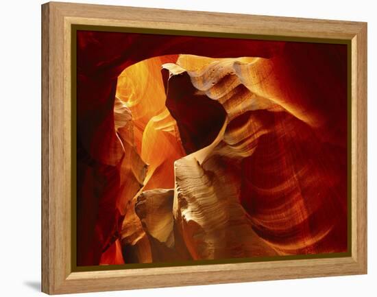 Upper Antelope Canyon, Page, Arizona, USA-Michel Hersen-Framed Premier Image Canvas