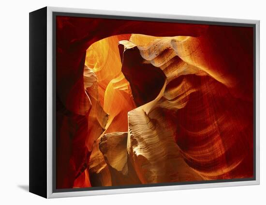 Upper Antelope Canyon, Page, Arizona, USA-Michel Hersen-Framed Premier Image Canvas