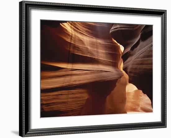 Upper Antelope Canyon Slot, Canyon Interior, Page, Arizona, USA-Walter Bibikow-Framed Photographic Print