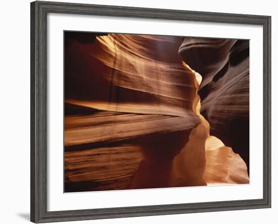 Upper Antelope Canyon Slot, Canyon Interior, Page, Arizona, USA-Walter Bibikow-Framed Photographic Print
