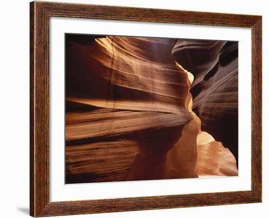 Upper Antelope Canyon Slot, Canyon Interior, Page, Arizona, USA-Walter Bibikow-Framed Photographic Print