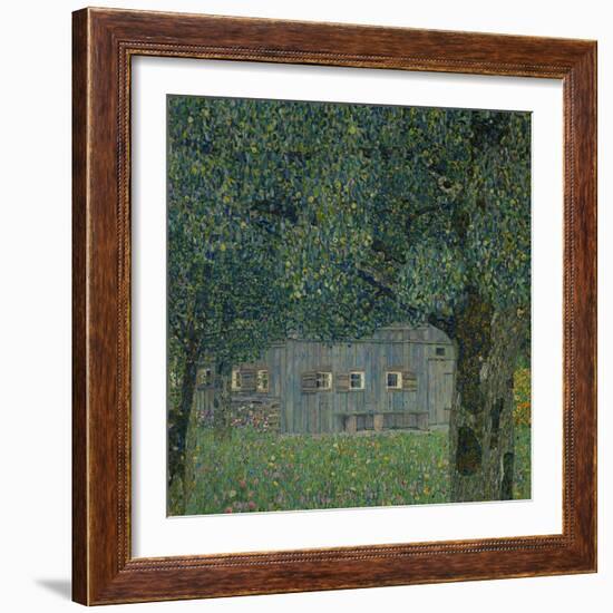 Upper Austrian Farmhouse, 1914-Gustav Klimt-Framed Giclee Print