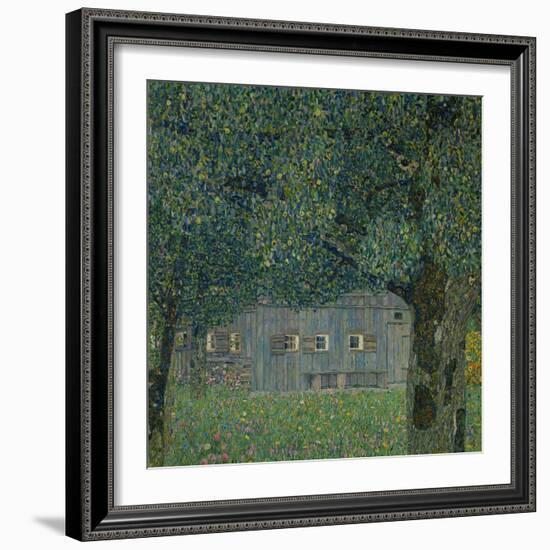 Upper Austrian Farmhouse, 1914-Gustav Klimt-Framed Giclee Print