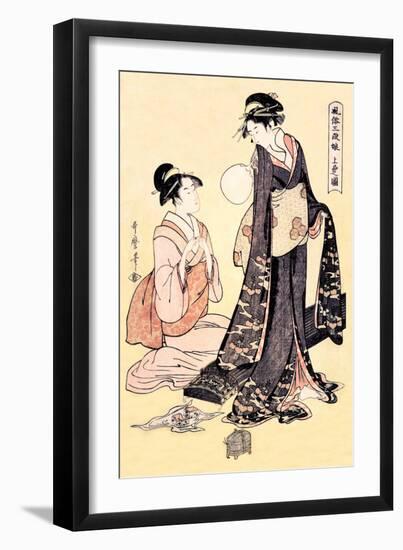 Upper Class Women-Kitagawa Utamaro-Framed Art Print