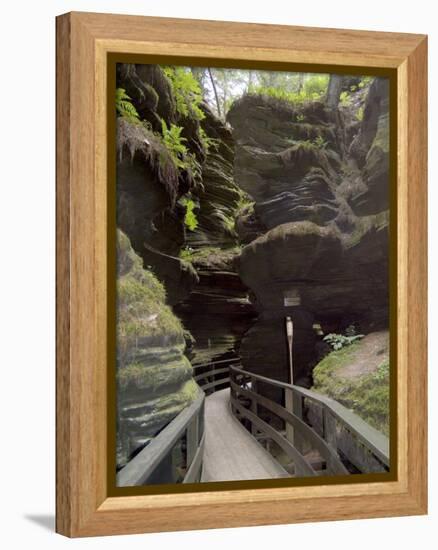 Upper Dells, Wisconsin Dells, Wisconsin, USA-Ethel Davies-Framed Premier Image Canvas