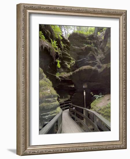 Upper Dells, Wisconsin Dells, Wisconsin, USA-Ethel Davies-Framed Photographic Print