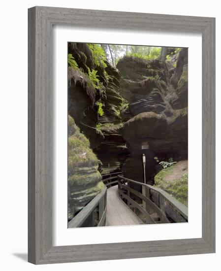 Upper Dells, Wisconsin Dells, Wisconsin, USA-Ethel Davies-Framed Photographic Print