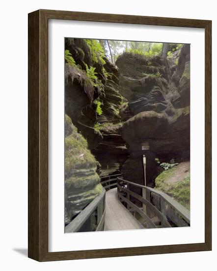 Upper Dells, Wisconsin Dells, Wisconsin, USA-Ethel Davies-Framed Photographic Print