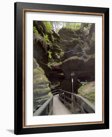 Upper Dells, Wisconsin Dells, Wisconsin, USA-Ethel Davies-Framed Photographic Print