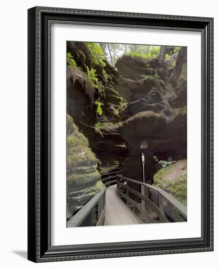 Upper Dells, Wisconsin Dells, Wisconsin, USA-Ethel Davies-Framed Photographic Print