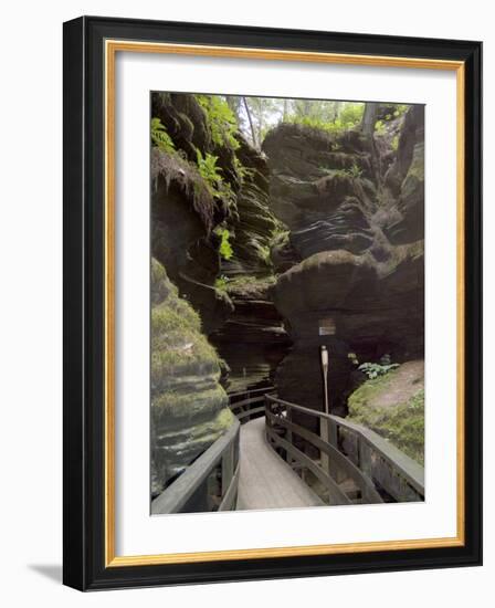 Upper Dells, Wisconsin Dells, Wisconsin, USA-Ethel Davies-Framed Photographic Print