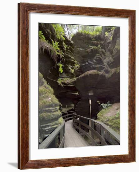 Upper Dells, Wisconsin Dells, Wisconsin, USA-Ethel Davies-Framed Photographic Print