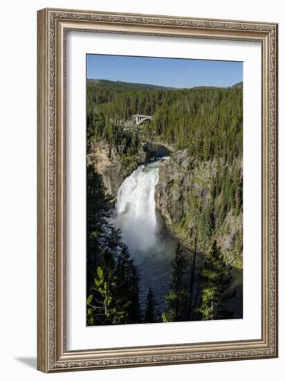 Upper Falls, Yellowstone National Park, Wyoming, United States of America, North America-Michael DeFreitas-Framed Photographic Print