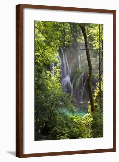 Upper Lakes, Ponds and Waterfalls, Plitvice Lakes, Plitvicka Jezera, Croatia-Martin Zwick-Framed Photographic Print