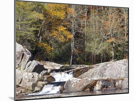 Upper Linville Falls at the Blue Ridge Parkway, North Carolina, USA-Chuck Haney-Mounted Photographic Print