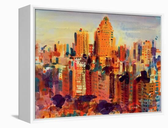 Upper Manhattan, 2000-Peter Graham-Framed Premier Image Canvas