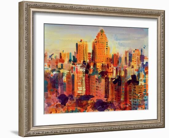 Upper Manhattan, 2000-Peter Graham-Framed Giclee Print