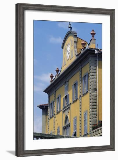 Upper Part of Facade of Palazzo Delle Terme Built to Design by Architect Ignazio Pellegrini-null-Framed Giclee Print