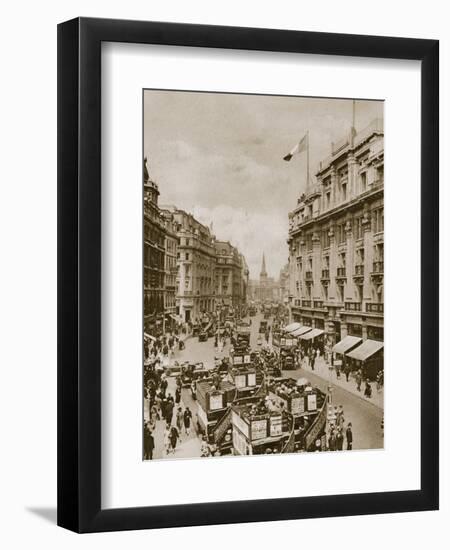 Upper part of Regent's Street, London, c1910s-c1920s(?)-Unknown-Framed Photographic Print