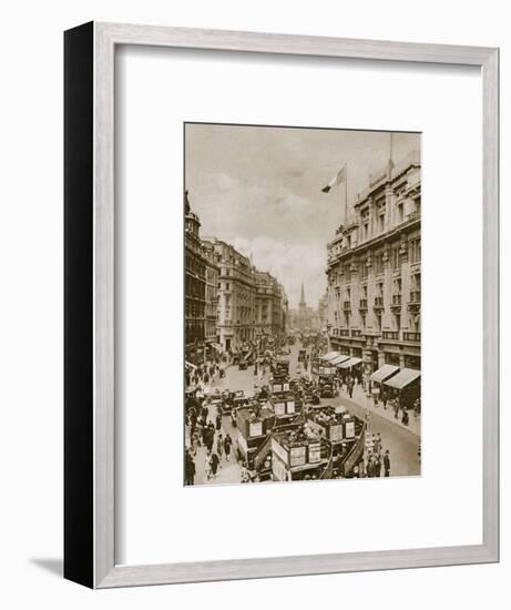 Upper part of Regent's Street, London, c1910s-c1920s(?)-Unknown-Framed Photographic Print