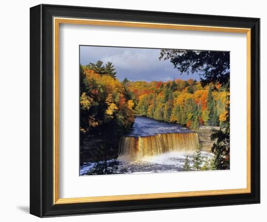 Upper Tahquamenon Falls, Michigan, USA-Chuck Haney-Framed Premium Photographic Print