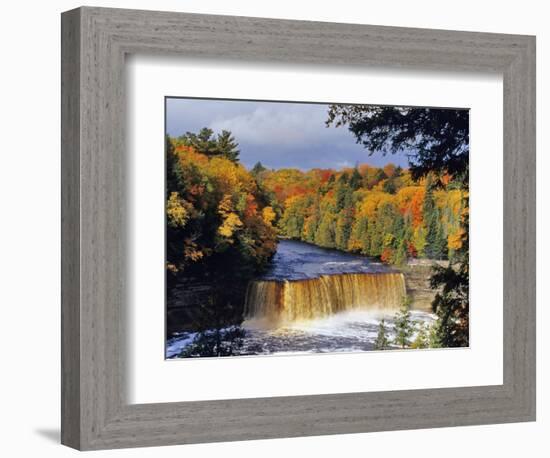 Upper Tahquamenon Falls, Michigan, USA-Chuck Haney-Framed Photographic Print