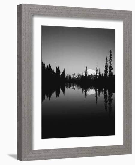 Upper Tipsoo Lake, Mount Rainier National Park, Washington, USA-Adam Jones-Framed Photographic Print