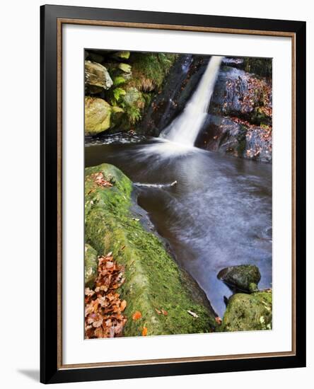 Upper Waterfall at Posforth Gill, Bolton Abbey, Yorkshire, England, United Kingdom, Europe-Mark Sunderland-Framed Photographic Print