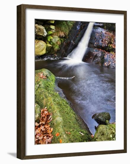 Upper Waterfall at Posforth Gill, Bolton Abbey, Yorkshire, England, United Kingdom, Europe-Mark Sunderland-Framed Photographic Print