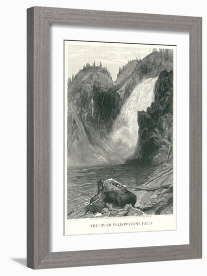 Upper Yellowstone Falls-null-Framed Art Print