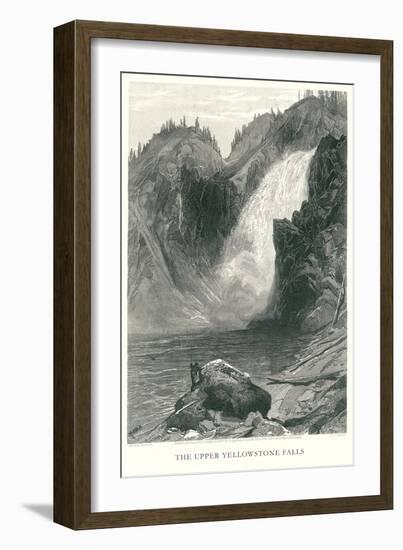 Upper Yellowstone Falls-null-Framed Art Print