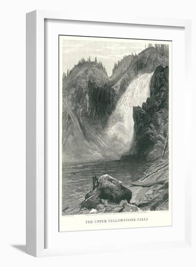 Upper Yellowstone Falls-null-Framed Art Print