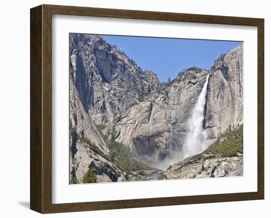 Upper Yosemite Falls, Yosemite Valley, Yosemite National Park, Sierra Nevada, California, USA-Neale Clarke-Framed Photographic Print