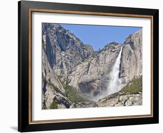 Upper Yosemite Falls, Yosemite Valley, Yosemite National Park, Sierra Nevada, California, USA-Neale Clarke-Framed Photographic Print