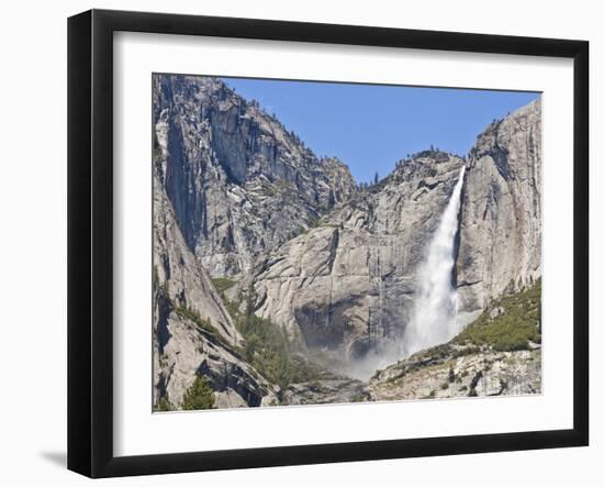 Upper Yosemite Falls, Yosemite Valley, Yosemite National Park, Sierra Nevada, California, USA-Neale Clarke-Framed Photographic Print