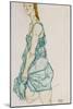 Upright Standing Woman-Egon Schiele-Mounted Giclee Print