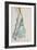 Upright Standing Woman-Egon Schiele-Framed Giclee Print