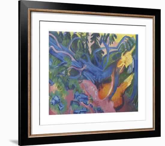 Uprooted Tree-Ernst Ludwig Kirchner-Framed Premium Giclee Print