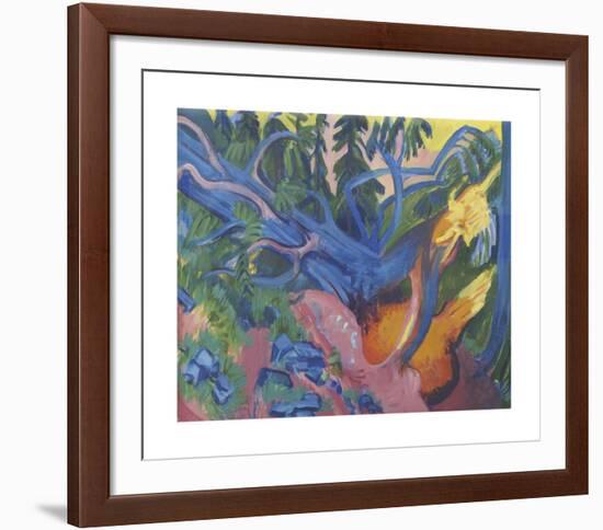 Uprooted Tree-Ernst Ludwig Kirchner-Framed Premium Giclee Print