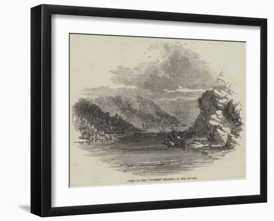 Upset of the Jupiter Steamer, in the Severn-null-Framed Giclee Print