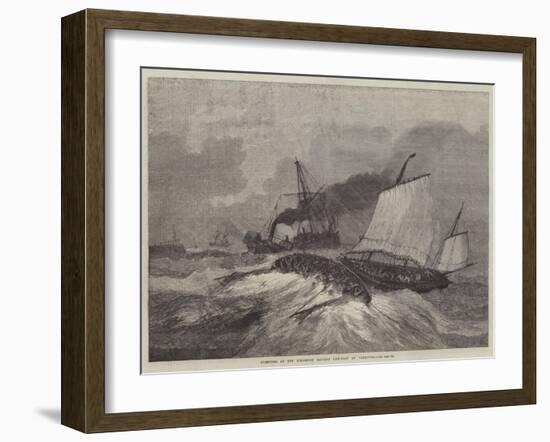 Upsetting of the Gorleston Salvage Life-Boat at Yarmouth-null-Framed Giclee Print