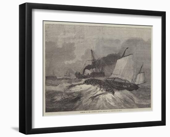 Upsetting of the Gorleston Salvage Life-Boat at Yarmouth-null-Framed Giclee Print