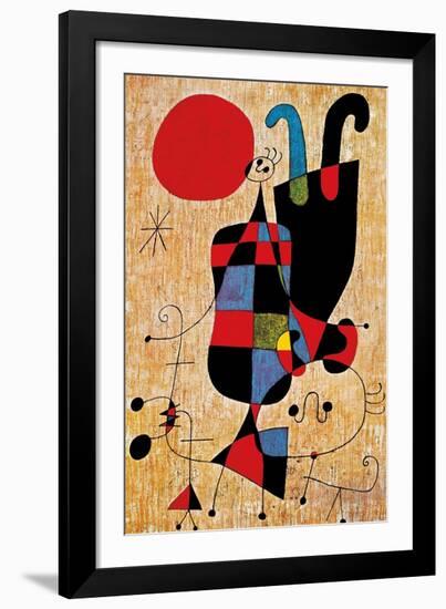 Upside-Down Figures-Joan Miro-Framed Art Print