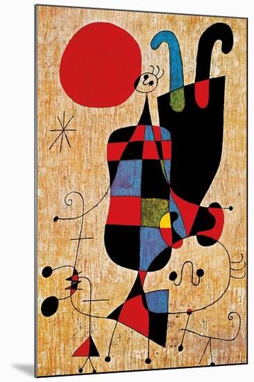 Upside-Down Figures-Joan Miro-Mounted Art Print