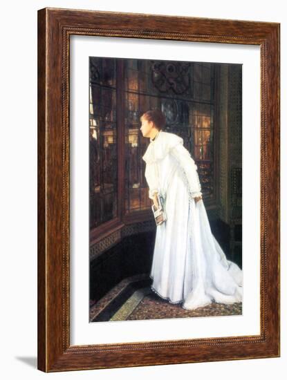 Upstairs-James Tissot-Framed Art Print